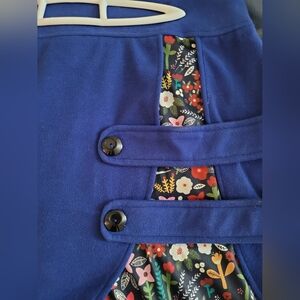 Blue/floral MISSLOOK midi skirt, 2XL